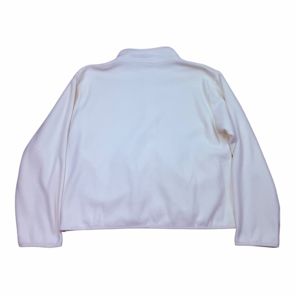 Women's Cream Zip-Up Fleece - Picture 3 of 7